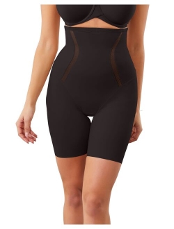 High Waist Thigh Slimmer with Cool Comfort and Anti-Static