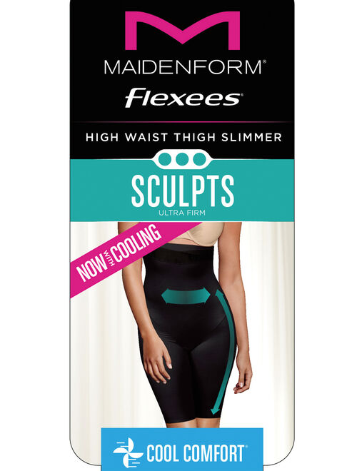 Flexees Women's Maidenform Cool Comfort Anti-Cellulite Ultra Firm Hi Waist Thigh Slimmer
