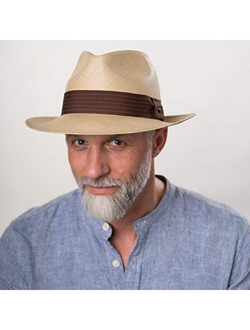 Lierys Brown Rockfall Panama Hat Men - Made in Ecuador