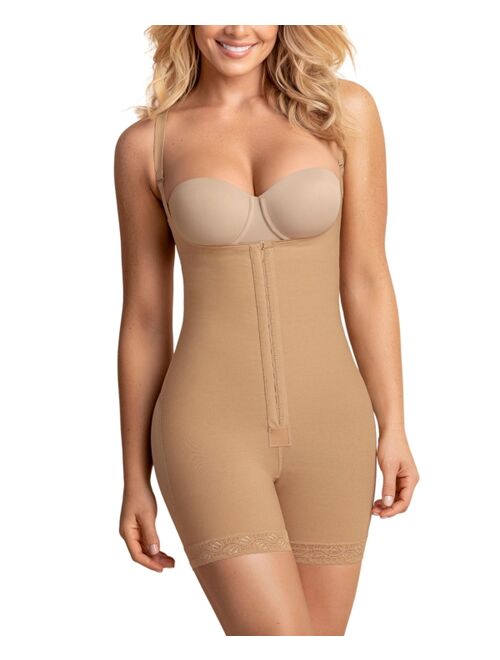 Leonisa Firm Compression Front Hook Boyshort Body Shaper with Butt Lifter
