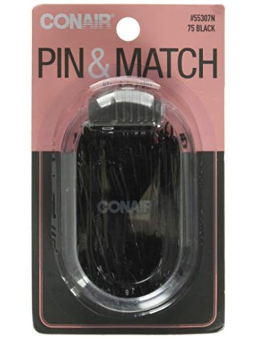 Conair Secure Hold Bobby Pins, Black, Tub of 500 Hairpins