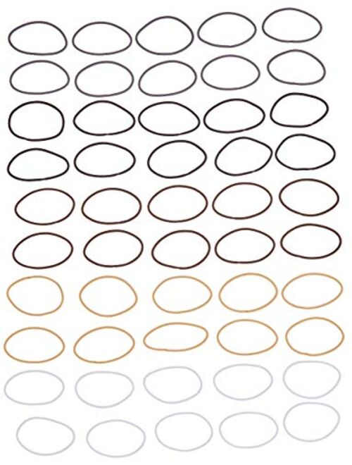 Goody Women's Hair Ouchless 2 mm Elastics, Neutral, 50 Count