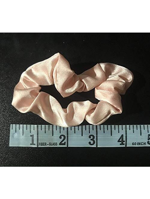Kitsch Pro Satin Scrunchies, Hair Scrunchies for Frizz Prevention, Satin Hair Ties for Breakage Prevention and Gentle Style Preservation, 5 Pack, Black