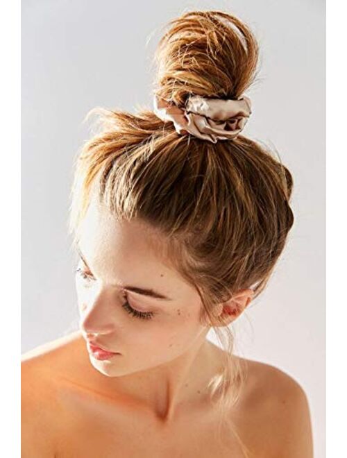 66 PCS Hair Scrunchies Velvet Silk Chiffron Flower Hair Scrunchies for Women or Girls Hair Accessories |30Velvet Hair Scrunchies+20Satin Hair Scrunchies+16 Chiffron Flowe