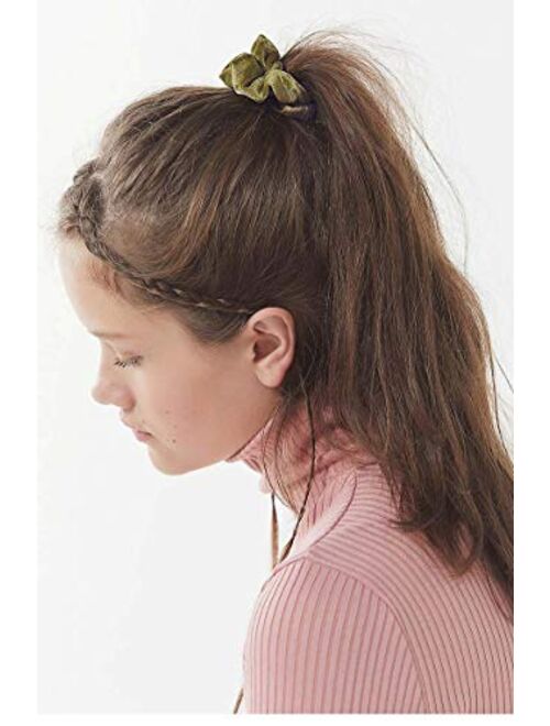 Mcupper 54Pcs Hair Scrunchies Velvet Elastic Hair Bands Scrunchy Hair Ties Ropes Scrunchie for Women Girls Hair Accessories - 54 Assorted Colors Scrunchies