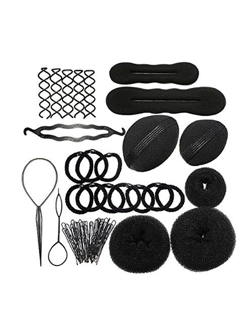 PIXNOR Hair Styling Accessories Kit Set for DIY