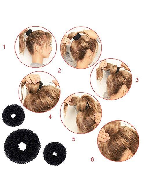 Ealicere Hair Styling Set, Hair Design Styling Tools Accessories DIY Hairdresser Kit Set Simple Fast Spiral Hair Braid Hair Braiding Tool