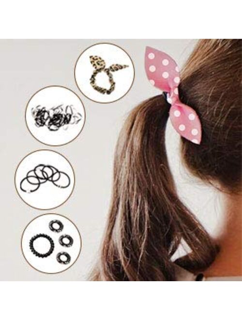 45PCS Hair Design Styling Accessory Hairpins Clip Donut Tool Kit Hairdresser Kit Magic Hair Clip Styling DIY