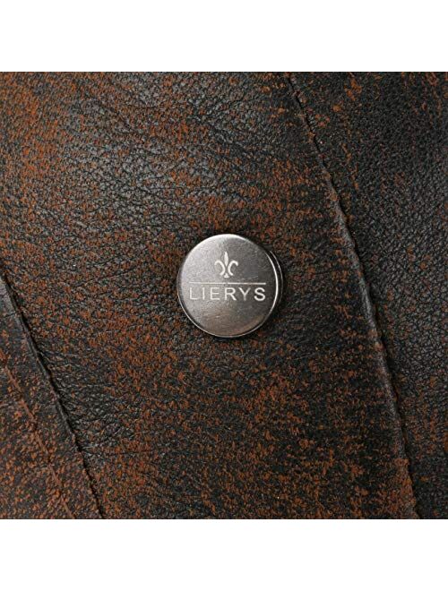 Lierys Leather Flat Cap Men - Made in Italy