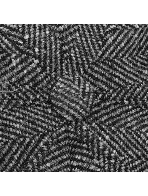 Lierys Herringbone Flat Cap Men | Made in Italy