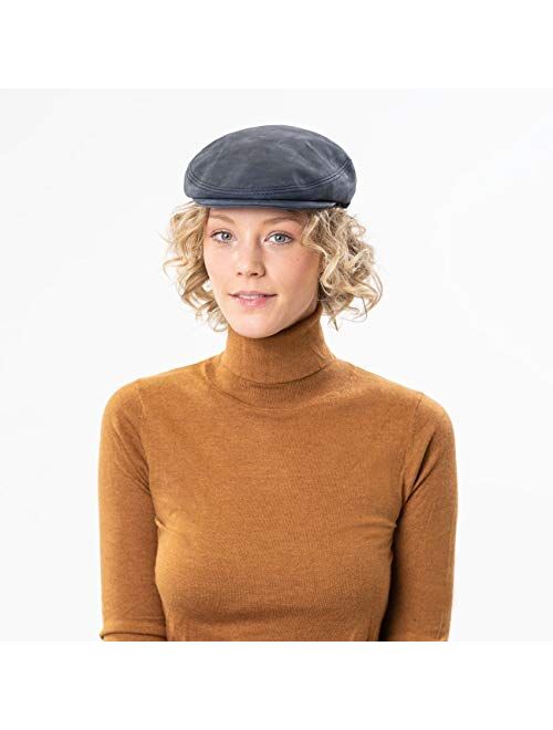 Lierys Leather Flat Cap Women/Men | Made in Italy