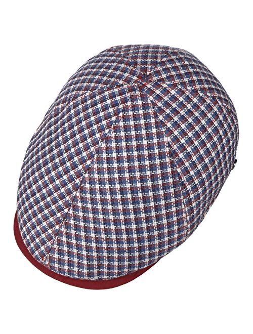 Lierys Mitchell Check Flat Cap Men - Made in Italy
