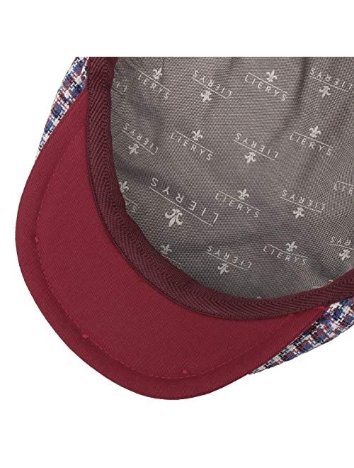 Lierys Mitchell Check Flat Cap Men - Made in Italy