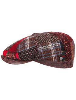 Carlento Patchwork Flat Cap Men - Made in Italy