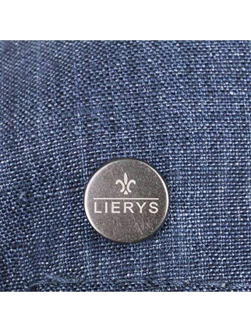 Lierys Twotone Jeans Linen Flat Cap Men - Made in Italy