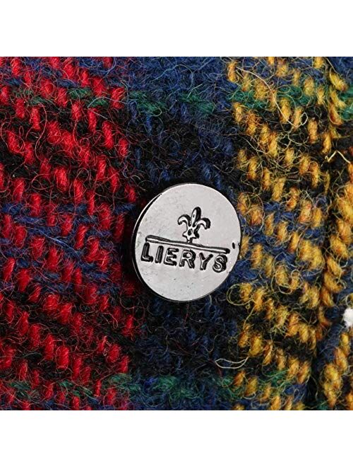 Lierys Capri Colour Harris Tweed Flat Cap Men - Made in Italy