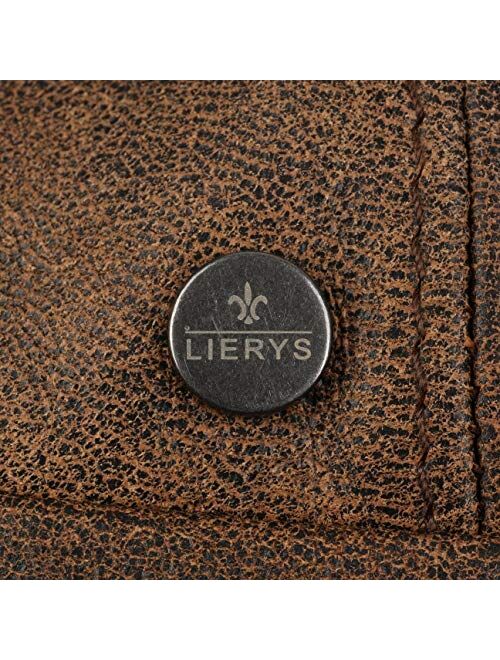Lierys City Nappa Leather Flat Cap Women/Men - Made in Italy