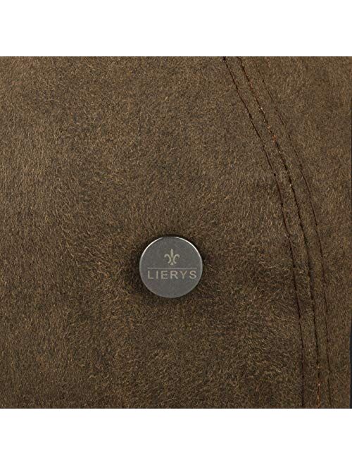 Lierys Haswell Waxed Cotton Flat Cap Men - Made in Italy