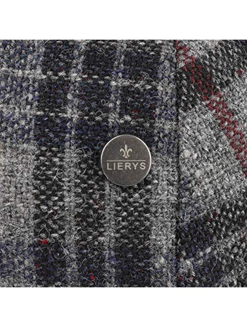 Lierys Zanetto Check Wool Flat Cap Men - Made in Italy