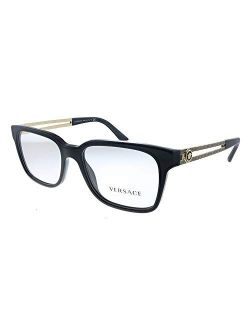 VE 3218 GB1_53 Black Plastic Square Eyeglasses 53mm