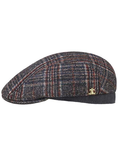Lierys Burndell Check Flat Cap with AlpacaGold Women/Men - Made in Italy
