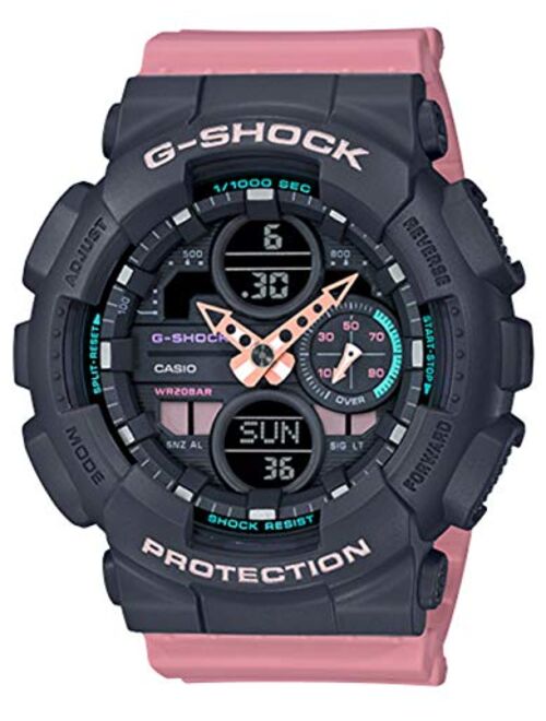 Ladies' Casio G-Shock S-Series Pink Resin Band Watch GMAS140-4A