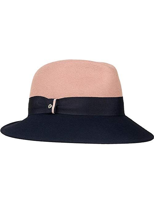 Rzxkad 2019 Fashion Women Felt Fedora Hat with Wide Brim Wool Jazz Hat Church Sombrero Fascinators Fascinator Hat 