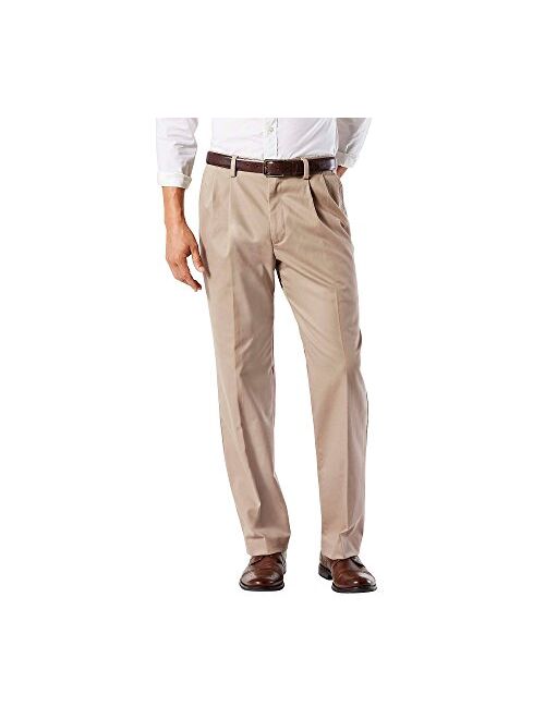 Dockers mens Easy Khaki D3 Classic Fit Pleated Pants