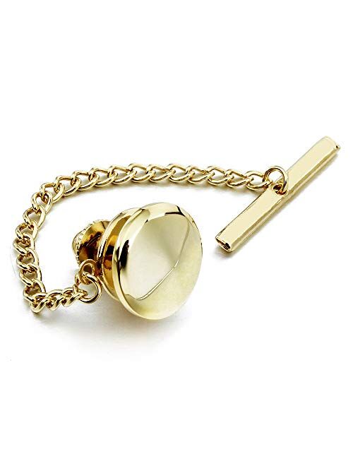 AMITER Shinny Tie Tack Clip for Men Square Tie Pins- Necktie Tie Pin Best Gifts for Wedding Business Formal Evebt