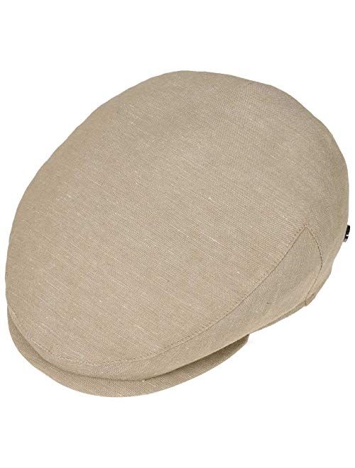Lierys Inglese Linen Flat Cap Men | Made in Italy