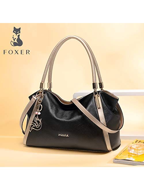 Leather Handbags for Women, Genuine Leather Ladies Top-handle Shoulder Bags