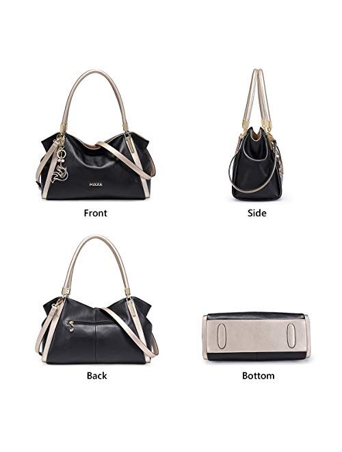 Leather Handbags for Women, Genuine Leather Ladies Top-handle Shoulder Bags
