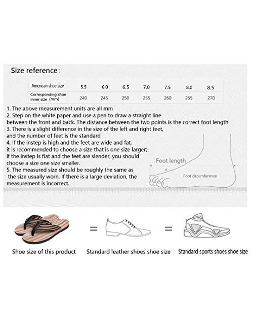 Jinsha Flip Flops Sandals Deodorant Comfortable Soft Support Non-Slip Thong Sandals Outdoor Summer Beach Unisex Men
