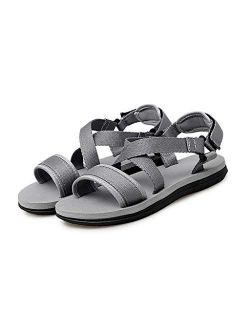 XLEVE Summer Men Sandals Beach Sandal Casual Shoes Breathable Slip