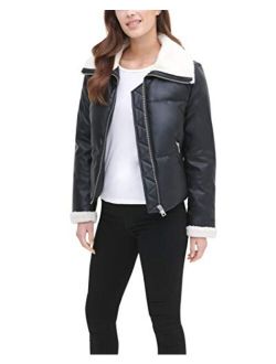 Women's The Breanna Sherpa Collar Puffer Jacket (Standard and Plus Sizes)