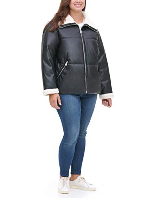 Levi's Women's The Breanna Sherpa Collar Puffer Jacket (Standard and Plus Sizes)