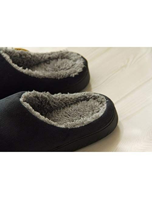 SHYPT Slippers House Men's Shoes Home Plush House Slippers Lovers Men Adult Slipper Man Winter Shoes Slippers (Color : C, Size : 43-44)