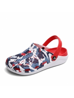 PDGJG 2020 Summer New Men's Sandals EVA Lightweight Beach Slippers Non-Slip Mule Men Women Garden Shoes