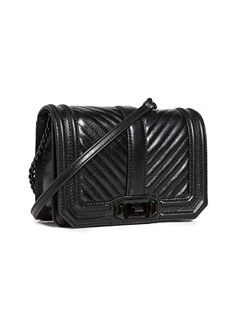 Rebecca Minkoff Women's Chevron Quilted Small Love Cross Body Bag