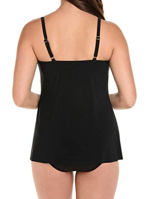 Miraclesuit Women's Swimwear Marina Sweetheart Neckline Underwire Bra Tankini Bathing Suit Top