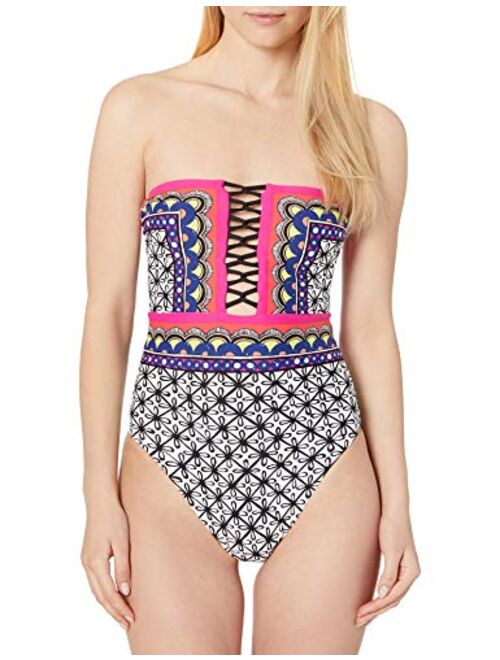 Trina Turk Women's Bandeau One Piece Swimsuit