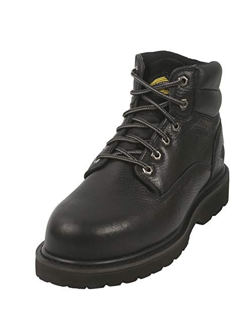 Dependable Safety With Protective Oil Resistant Mens Shoes Outdoor Construction and Indoor Shop Work Lightweight and Waterproof Electrician Workboots 6 Inch Non Slip Soft Toe Work Boots for Men