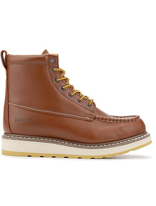 ROCKROOSTER DIE Hard – SURETRACK Men's 6’’ Leather Slip Resistant Durability Breathable Work Boots 84994-86994
