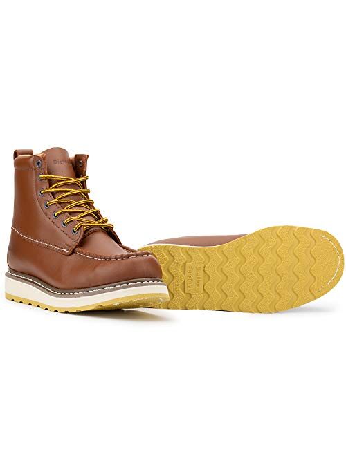 ROCKROOSTER DIE Hard – SURETRACK Men's 6’’ Leather Slip Resistant Durability Breathable Work Boots 84994-86994