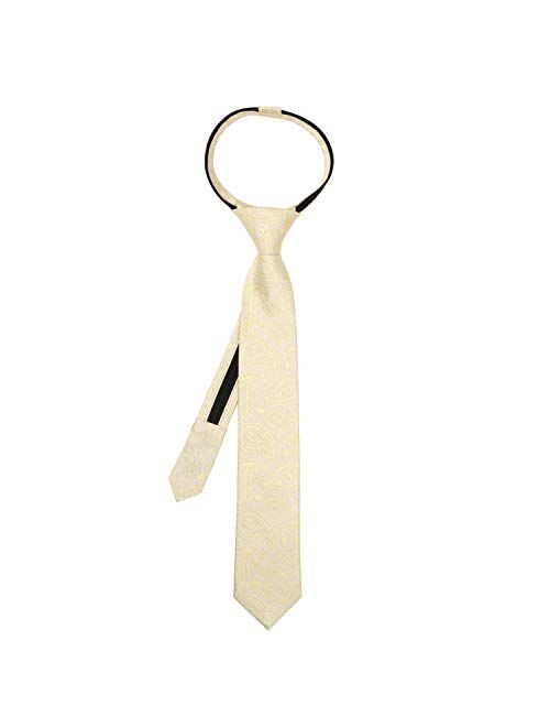 Cufflinks, Inc. Yoda Paisley Yellow Silk Boy's Zipper Tie