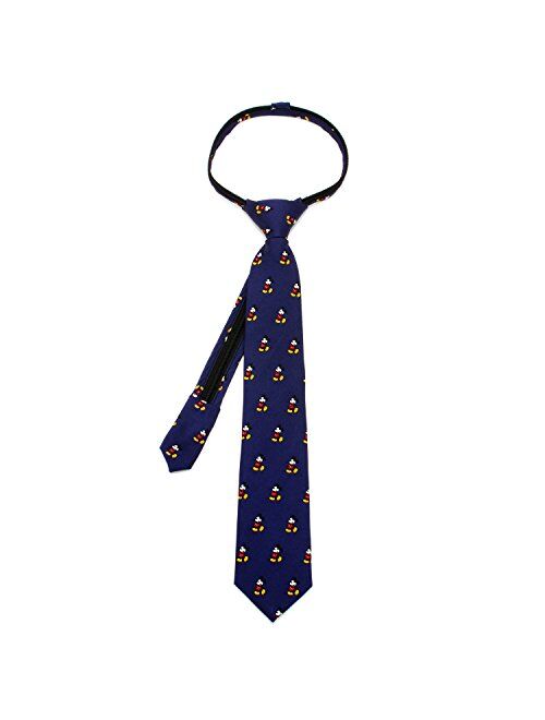 Cufflinks, Inc. Disney Classic Mickey Mouse Boys' Zipper Tie, Officially Licensed