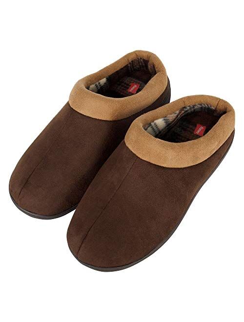 Hanes Men's Comfort Memory Foam Slip on Clog House Shoes with Indoor/Outdoor Anti-Skid Sole