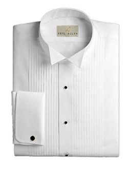 Tuxedo Shirt By Neil Allyn - 100% Cotton Wing Collar with French Cuffs