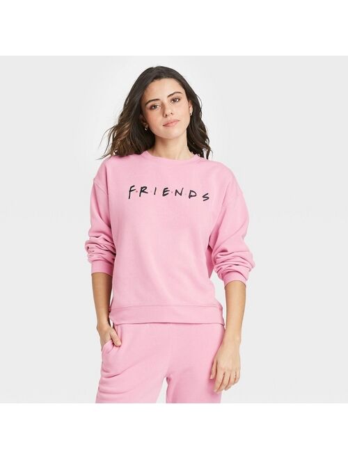 Women's Friends Logo Graphic Sweatshirt - Pink