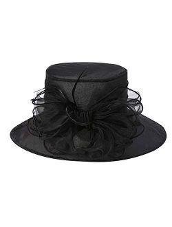 Ladies Sun Hat Wedding Church Kentucky Derby Hats Wide Brim Hats